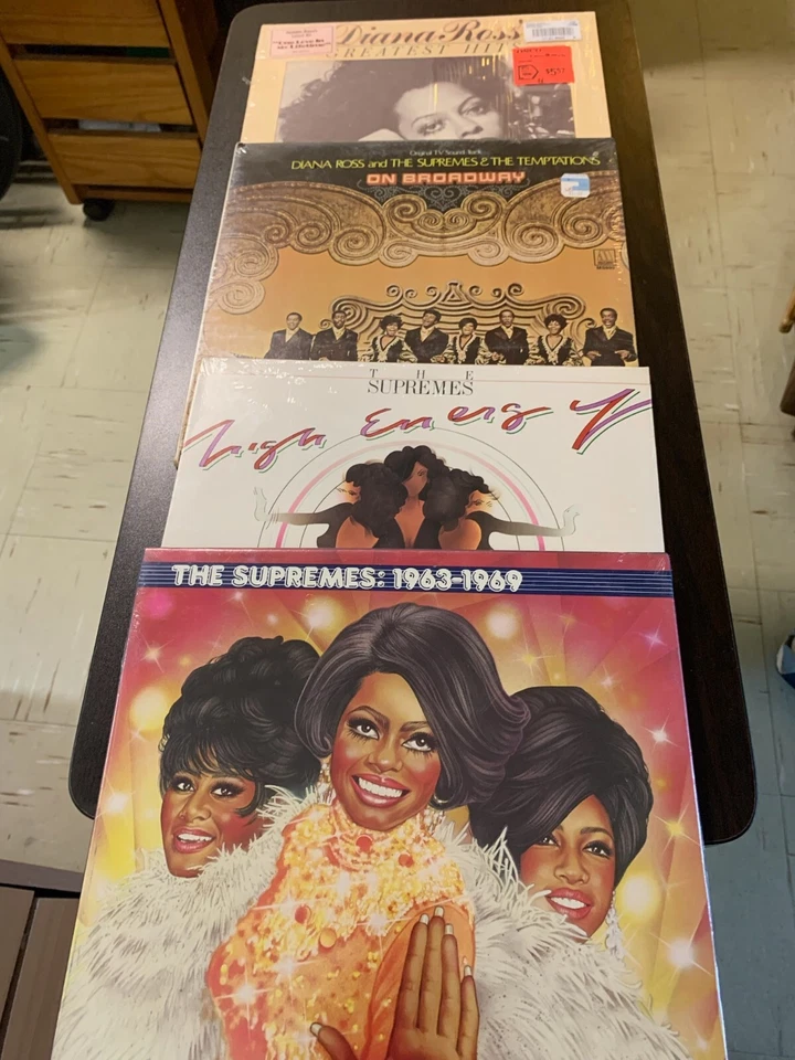 DIANA ROSS AND THE SUPREMES  / TEMPTATIONS Lot 4 GREATEST HITS Vinyl LP Foto 1 de 1