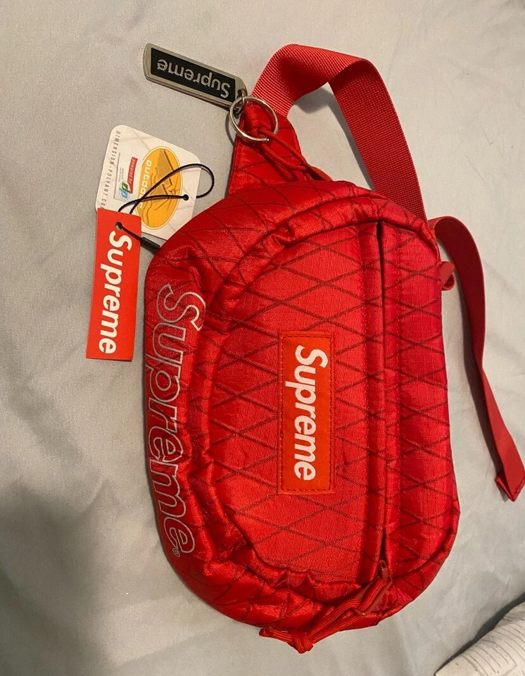 100 Authentic 2018 Supreme Waist Bag Fw18 Red Fanny Pack