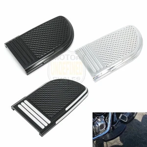 CNC Large Brake Pedal Pad Cover For Harley Softail Fatboy Electra Glide Heritage - Foto 1 di 15