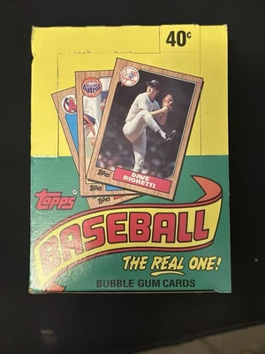Caixa de beisebol 1987 Topps 36 pacotes selados Bo Jackson Barry Bonds - Imagem 1 de 2