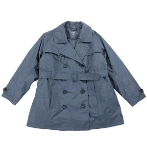 LL Bean Double Breast Rain Trench Coat Womens XL Pet, Primaloft Insulated Belted - Picture 1 of 14
