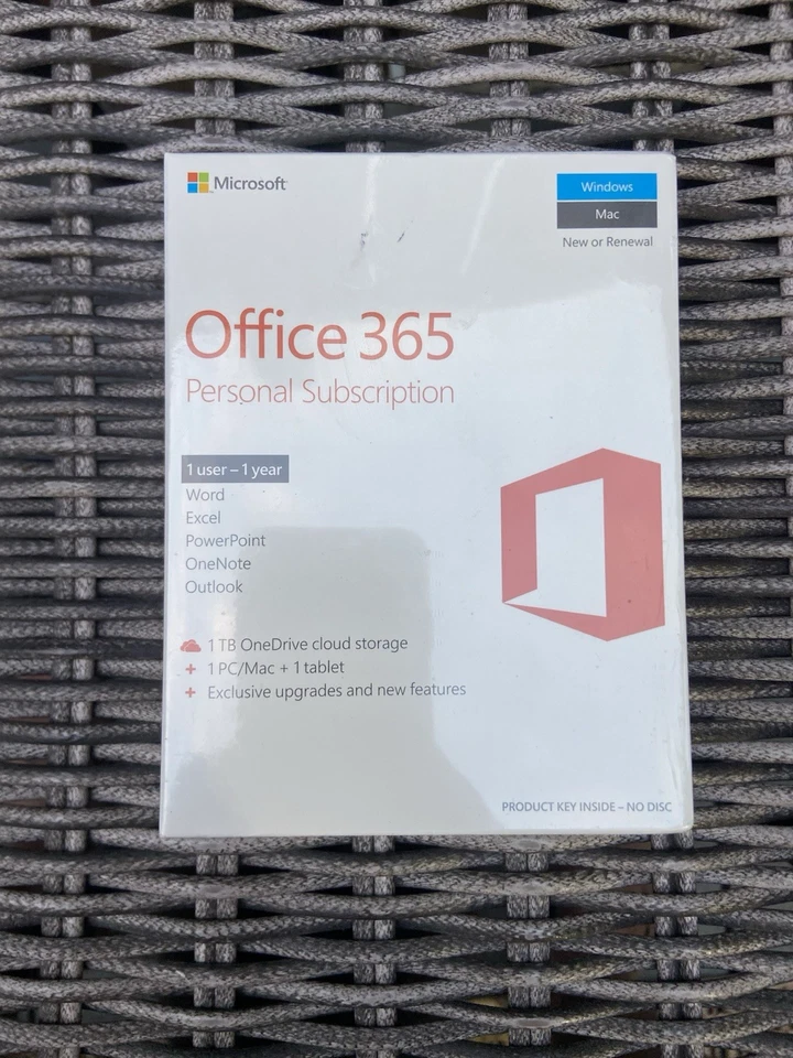 New Microsoft Office 365 Personal 1 User 1 Year Subscription Key Mac Windows - Image 1 of 4