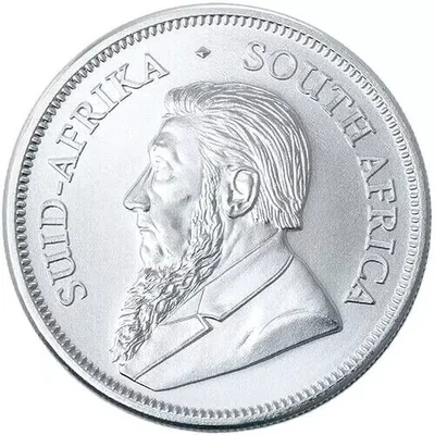 Krugerrand argento 1 oz 999 moneta d'argento 2025 1 bordo Sudafrica 999