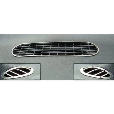 Kit de acabamento de descongelador 3p para 2001-05 Chrysler PT Cruiser [aço inoxidável/polido] - Imagem 1 de 3