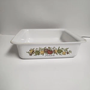 Vintage Corning Ware Spice Of Life L'Echalote Quadratische Backform P-322 - Bild 1 von 10