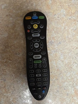 Replacement AT&T U-Verse S30-S1B , S1A Remote Control Backlit Black - Image 1 of 4
