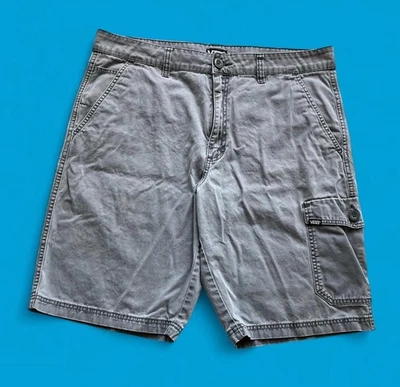 Vans Y2K Gray Baggy Cargo Shorts Men’s 34x11 Skater - Image 1 of 4