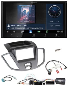 Kenwood Bluetooth 2DIN USB DAB Lenkrad Autoradio für Ford Transit V363 14-19 o. - Bild 1 von 12
