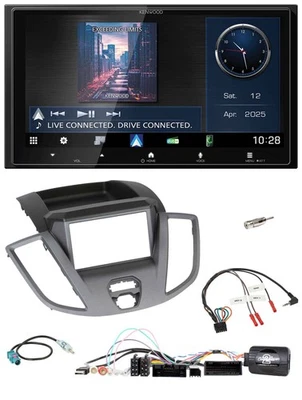 Kenwood Bluetooth 2DIN USB DAB Lenkrad Autoradio für Ford Transit V363 14-19 o. - Bild 1 von 4