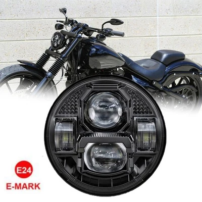 Faro LED aprobado por el DOT 5 3/4 pulgadas 84W con lámpara de haz alto/bajo para motocicleta Foto 1 de 4