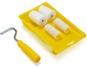 Mini Foam Paint Roller Painting Decorating Touch Up Trim Kit 2 inch Small... - Picture 1 of 5