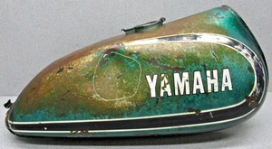 VINTAGE YAMAHA DT-1 250 GAS TANK (DAMAGE) PATINA - Picture 1 of 19