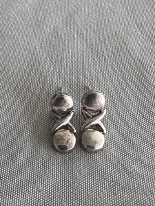 Vintage Sterling Silver Dangle Small Earrings - Picture 1 of 5