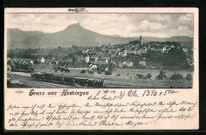 Hechingen, Ortsansicht mit Eisenbahn, Ansichtskarte - Picture 1 of 2