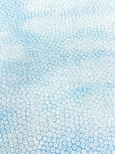 Cotton Fabric Remnant Blue Sky With Dots 31” x 36” - Picture 1 of 3
