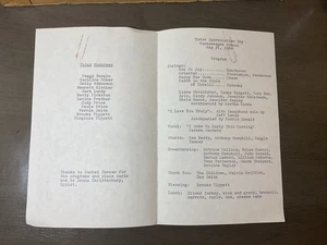 21 de mayo de 1984 Programa del Día de Apreciación del Tutor Escuela Tuckaseegee Charlotte Nc B17 - Imagen 1 de 3