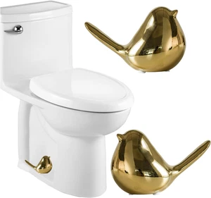 Ceramic Bird Toilet Bolt Covers Decorative Toilet Bolt Caps,Set of 2 Toilet Caps - Picture 1 of 12