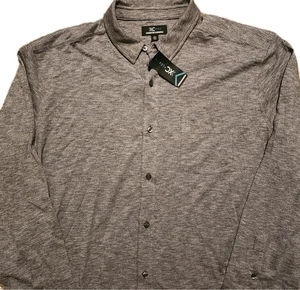 NWT Johnston & Murphy XC Flex Charcoal 4 Way Stretch Button Down Long Sleeve 2XL - Picture 1 of 9