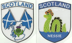 Set of 2 Scotland Scottish Flag Internal Car Window Sticker Decals - Picture 1 of 1