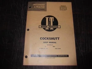 COCKSHUTT MODEL 35 40D4 TRACTOR  I & T SHOP SERVICE MANUAL  - Imagen 1 de 1