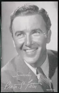 PRESTON S FOSTER American Actor Vtg Penny Arcade Exhibit Vending Card Postcard - Picture 1 of 1