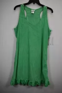 Capelli Womens Green Sleeveless Scoop Neck Racerback Casual Summer Dress L - Picture 1 of 7