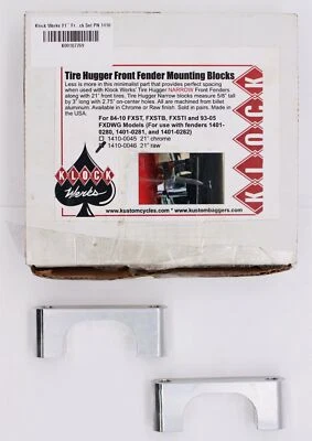 Abrazador de neumático delantero Klock Werks para guardabarros bloque de montaje número de pieza - 1410-0046 Foto 1 de 3