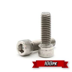 Vite con tappo a testa cilindrica, 8-32 x 1", acciaio inox {100pz} - Foto 1 di 1