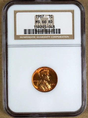 1967 LINCOLN CENT NGC MS66RD - BUSINESS STRIKE Cover