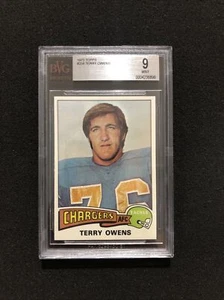1975 Topps Football TERRY OWENS #256 BVG/BGS GRADED 9 - MINT - Picture 1 of 2