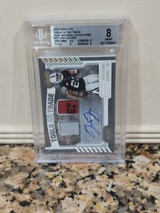 2022 Absolute Tools Of the Trade Dual Materials Auto Prime # 27 Josh Jacobs /25 - Picture 1 of 3
