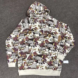LRG Lifted Research Group Hoodie Größe 4XL Holzfäller AOP Graffiti Hip Hop Y2K - Bild 1 von 10