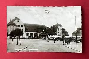 Foto AK SONNEBERG in Thüringen 1972 Hauptbahnhof mit Bussen    ( 135153 - Bild 1 von 2