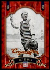 2012 Panini Cooperstown Crystal Collection Red Ray Schalk /399 White Sox #60