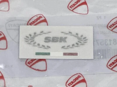 Ducati Superbike 999 Gas Fuel Tank Sticker Decal Italian Flag Laurel Wreath SBK - Image 1 of 2