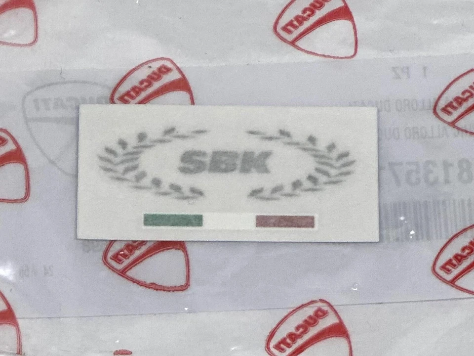 Ducati Superbike 999 Gas Fuel Tank Sticker Decal Italian Flag Laurel Wreath SBK - Image 1 of 2