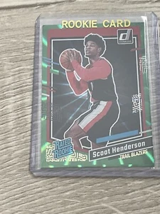2023-24 Panini Donruss - Rated Rookie Holo Green Laser #250 Scoot Henderson (RC) - Bild 1 von 2