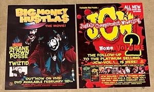 INSANE CLOWN POSSE ICP - BIG MONEY HUSTLA$ * JCW Vol2 2-SIDED PROMO POSTER 2000 - Bild 1 von 3