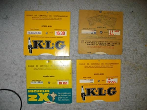 Frankreich WERBUNG 70er Jahre Papier Parkuhren MICHELIN, LABO & KLG PARIS - Bild 1 von 24