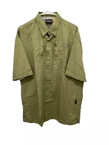 Cabelas Guidewear Mens Tall Large Vented Long Sleeve Button Shirt ~ Green - Picture 1 of 6
