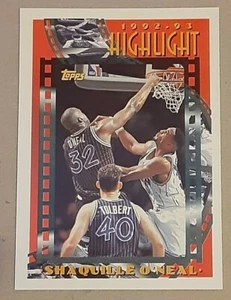 1993 Topps Shaquille O'Neal #3 Highlight Insert Rookie RC W Alonzo Mourning - Picture 1 of 2