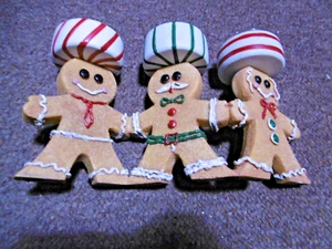 YANKEE CANDLE TRIPLE GINGERBREAD TEA LIGHT HOLDER VGC HARD TO FIND RARE XMAS - Picture 1 of 4