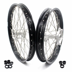 KKE 21/19" Cast MX Wheels Rims Fit Honda CR125R CR250R 2002-2013 CRF250R CRF450R - Picture 1 of 12