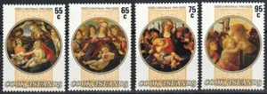 Cook Islands Stamp 888-891 - 85 Christmas paintings - Picture 1 of 1