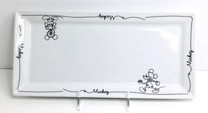 Disney Serving Tray Sketchbook Mickey Mouse & Friends Sketch Plate 13.5” NEW - Picture 1 of 7