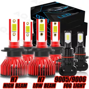 For Mercedes-Benz CLK320 CLK500 2004-2005 6x Combo LED Headlight Fog Light Bulbs - Picture 1 of 17