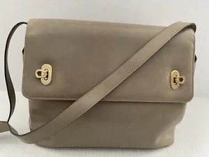 Salvatore Ferragamo ITALY Nutmeg Taupe Leder Tasche Handtasche - Bild 1 von 12