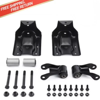 Rear Leaf Spring Hanger Bracket & Shackle Kit For Chevy Silverado GMC Sierra - Image 1 of 4
