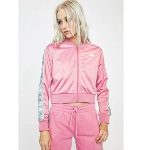 Kappa Banda Ponce Pink Gray Track Jacket -XL - NWT - Picture 1 of 2