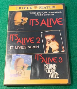 DVD - It's Alive / It's Alive 2 / It's Alive 3 Triple Feature Horror 2006 OOP - Imagen 1 de 7